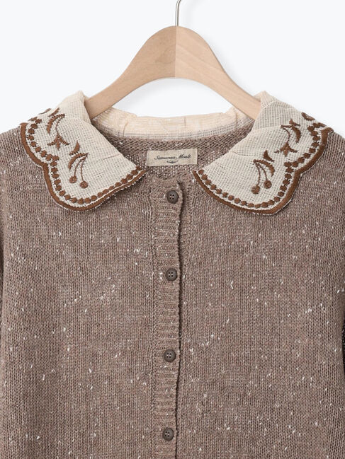 Samansa Mos2「【マカベアリス&times;Samansa Mos2】刺繍カーディガン」|カーディガン|