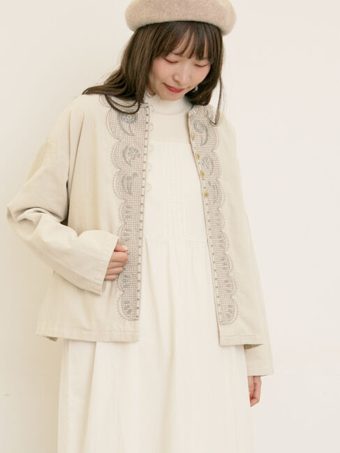 Samansa Mos2「【マカベアリス&times;Samansa Mos2】刺繍ジャケット」|その他|キナリ