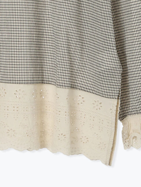 Samansa Mos2「スカラップレースブラウス」|シャツ・ブラウス|