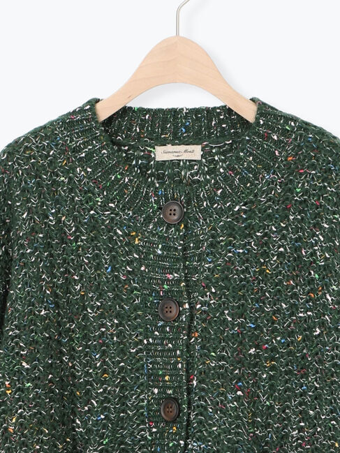 Samansa Mos2「カラーネップローゲージカーディガン」|カーディガン|