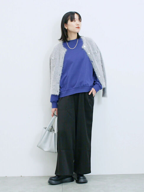 Samansa Mos2 blue「ポーチ付2WAYスクエアバッグ」|その他|