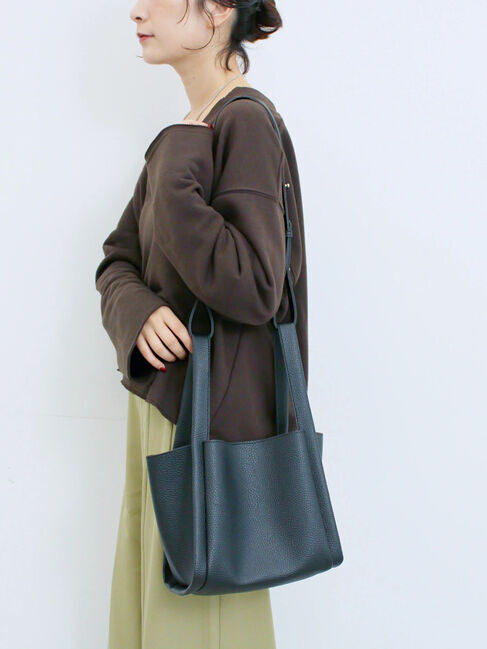 Samansa Mos2 blue「ポーチ付2WAYスクエアバッグ」|その他|