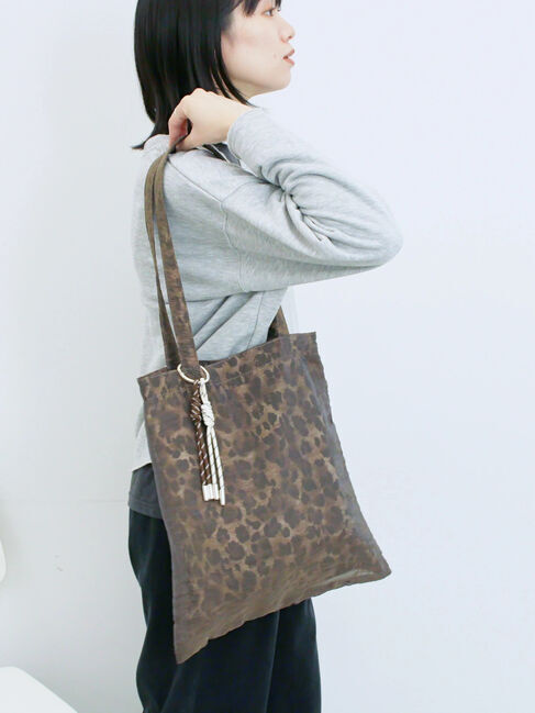 Samansa Mos2 blue「チュールレイヤードトート」|その他|