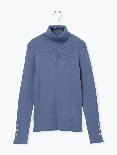 sm2rhythm「袖ボタンリブニットプルオーバー」|ニット・セーター|