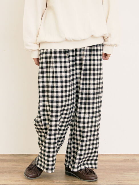 Samansa Mos2「【M/Lサイズ】ツータックゆるストレートパンツ」|その他|