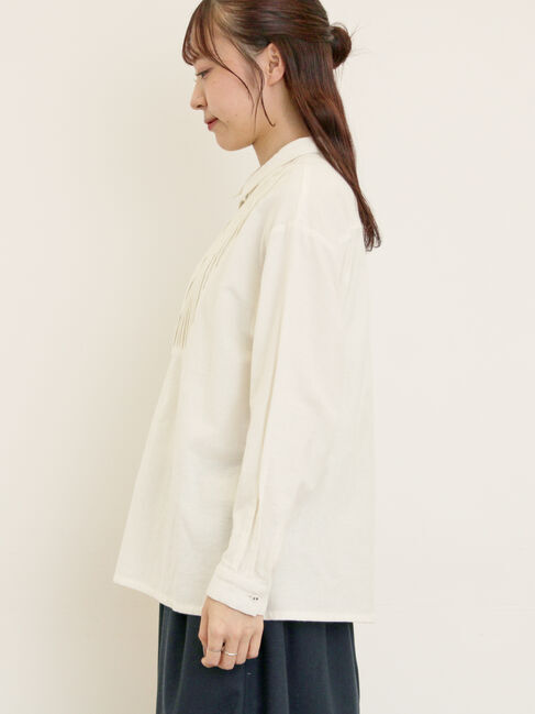 Samansa Mos2「切替ピンタックブラウス」|シャツ・ブラウス|