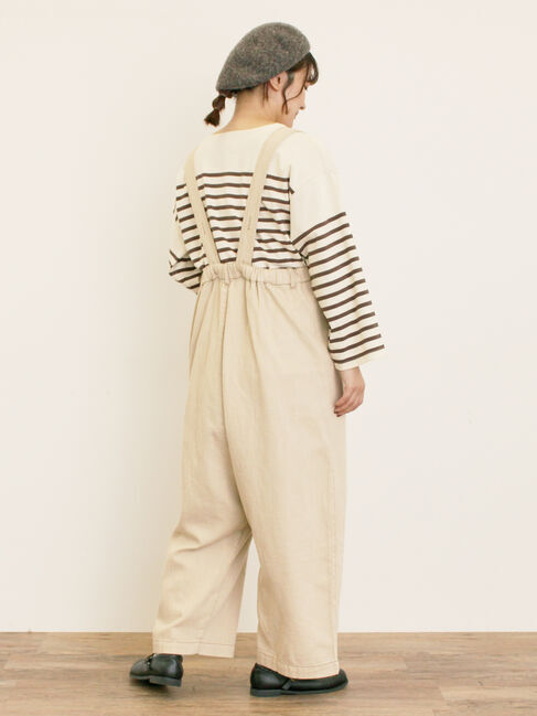 Samansa Mos2「デニム/ツイルサスペンダー付きパンツ」|その他|
