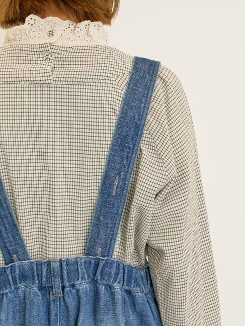 Samansa Mos2「デニム/ツイルサスペンダー付きパンツ」|その他|