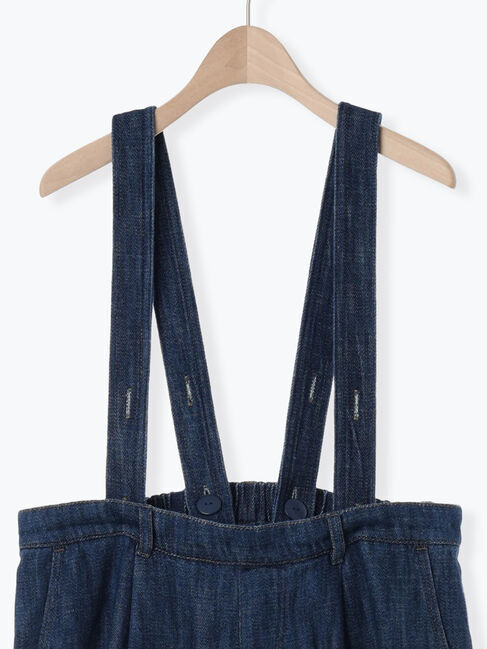 Samansa Mos2「デニム/ツイルサスペンダー付きパンツ」|その他|