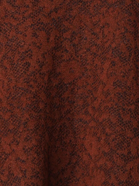 Samansa Mos2 blue「微起毛花ジャガードニットプルオーバー」|ニット・セーター|