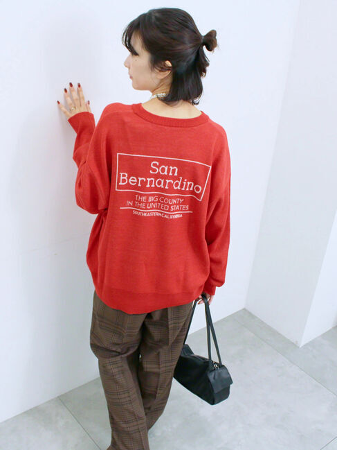 Samansa Mos2 blue「カチオン染めチェックパンツ」|その他|