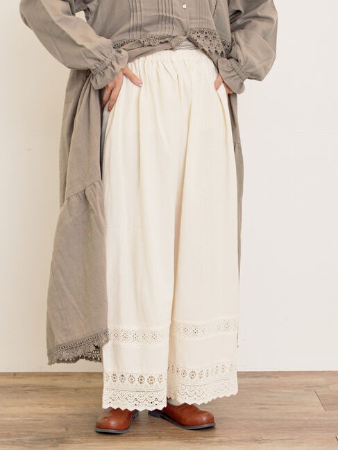 Samansa Mos2「[吸湿発熱]裾レースペチパンツ」|その他|