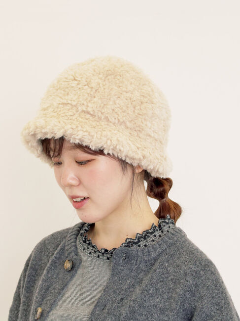 Samansa Mos2「【消臭効果/2WAY】リボン付ボアハット」|その他|