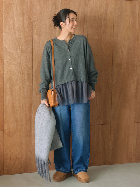 Samansa Mos2 blue「ストレートデニムパンツ」|その他|