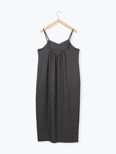 Samansa Mos2 blue「タック入りコクーンジャンスカ」|ワンピース|