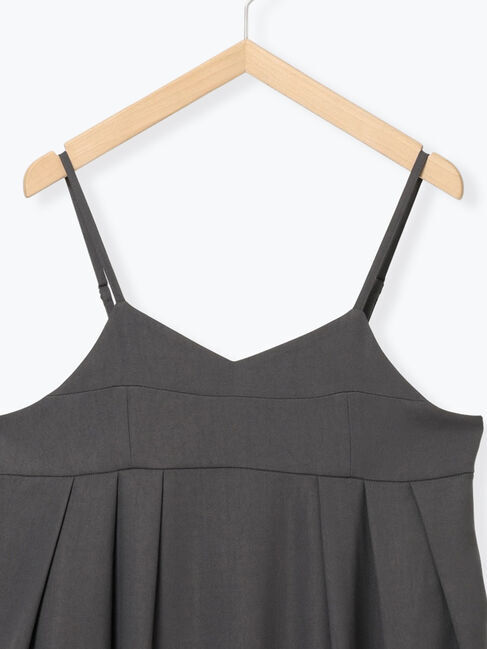 Samansa Mos2 blue「タック入りコクーンジャンスカ」|ワンピース|