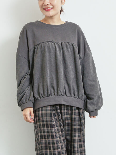 SM2「布帛切替裏毛プルオーバー」|Tシャツ・カットソー|