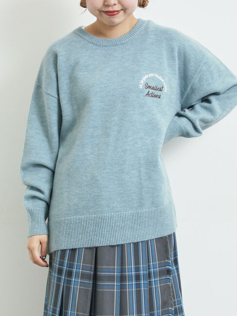 SM2「ロゴ刺繍ニットプルオーバー」|ニット・セーター|