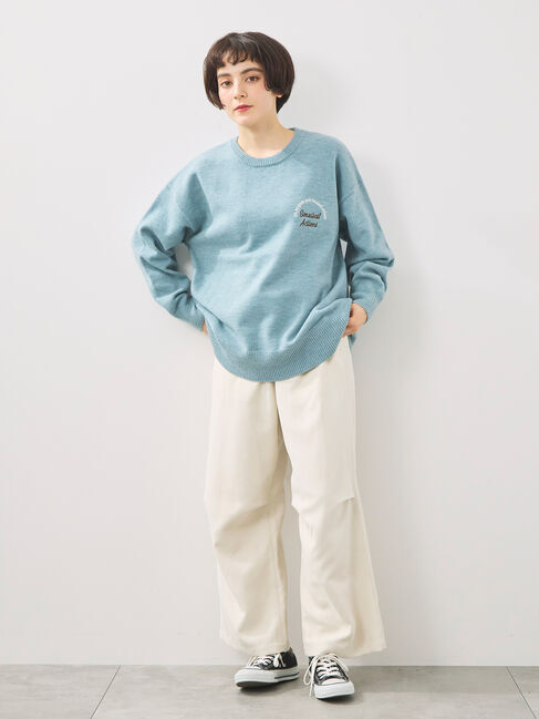 SM2「ロゴ刺繍ニットプルオーバー」|ニット・セーター|