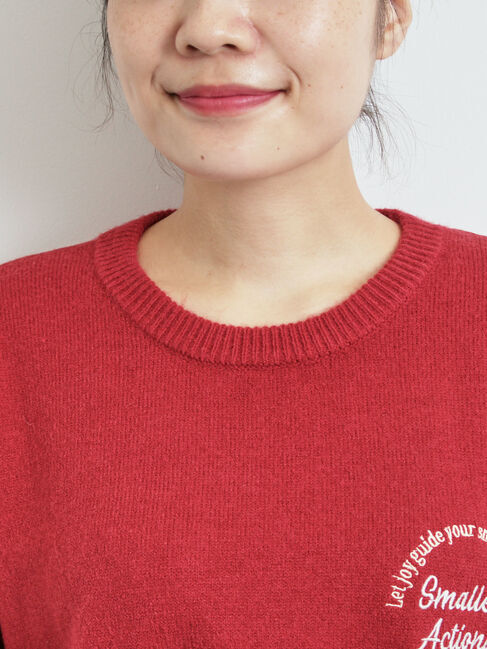 SM2「ロゴ刺繍ニットプルオーバー」|ニット・セーター|