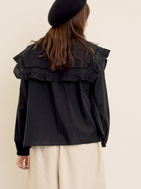 Samansa Mos2「ビッグカラーブラウス」|シャツ・ブラウス|