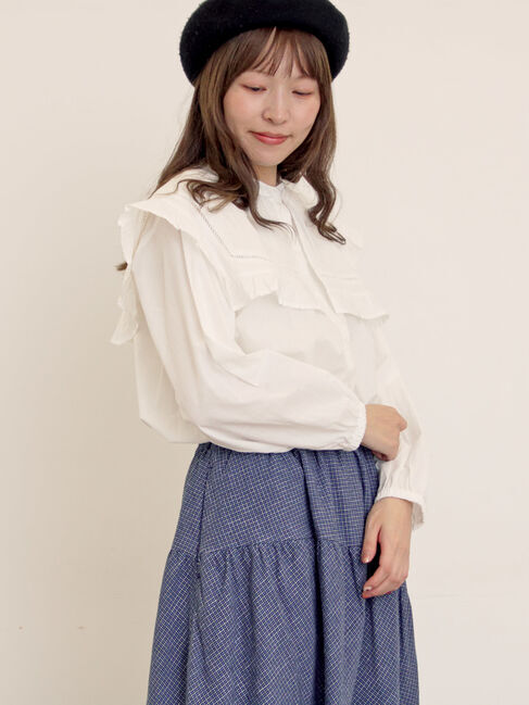 Samansa Mos2「ビッグカラーブラウス」|シャツ・ブラウス|