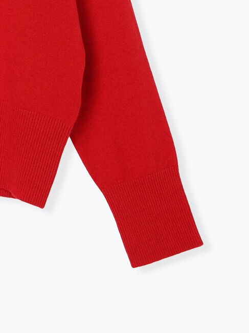 Samansa Mos2 blue「◎Vネックニットプルオーバー」|ニット・セーター|