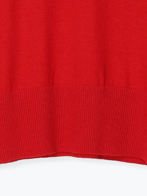 Samansa Mos2 blue「◎Vネックニットプルオーバー」|ニット・セーター|