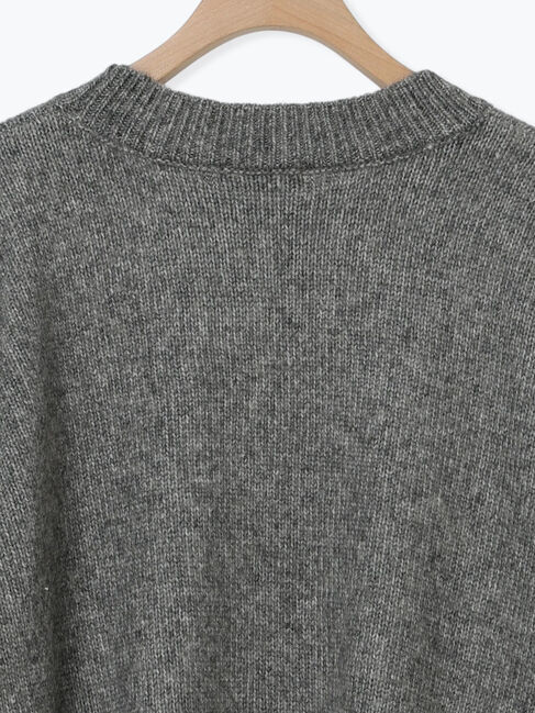 Samansa Mos2「ロゴ刺繍プルオーバーニット」|ニット・セーター|