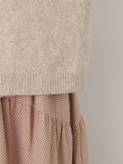 Samansa Mos2「ロゴ刺繍プルオーバーニット」|ニット・セーター|