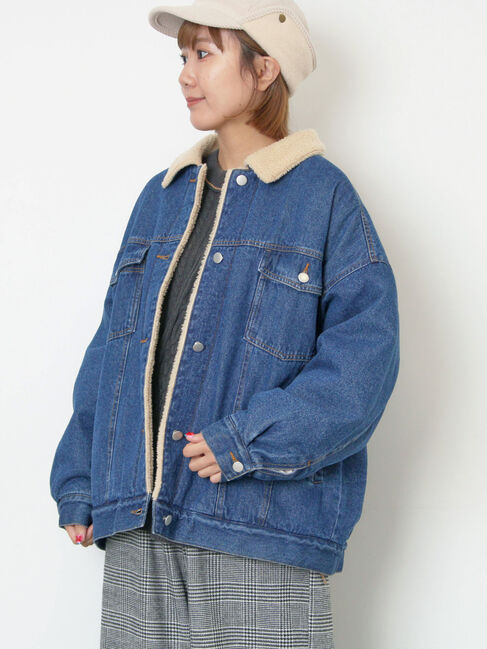 Samansa Mos2「デニムボアジャケット」|その他|