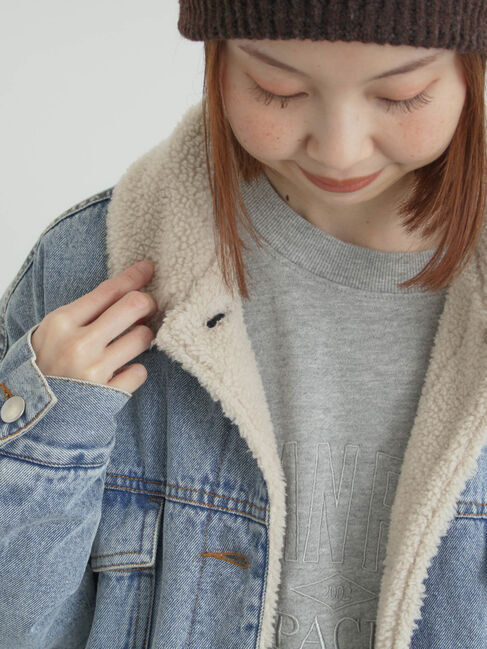 Samansa Mos2「デニムボアジャケット」|その他|