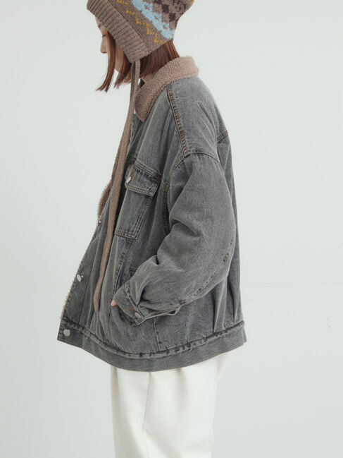 Samansa Mos2「デニムボアジャケット」|その他|