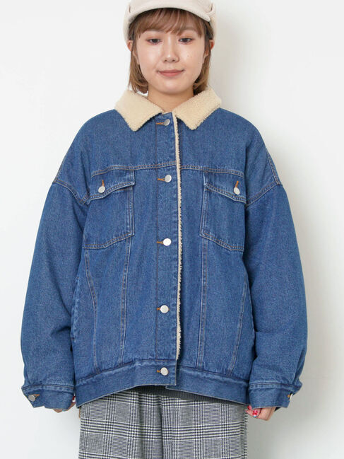 Samansa Mos2「デニムボアジャケット」|その他|