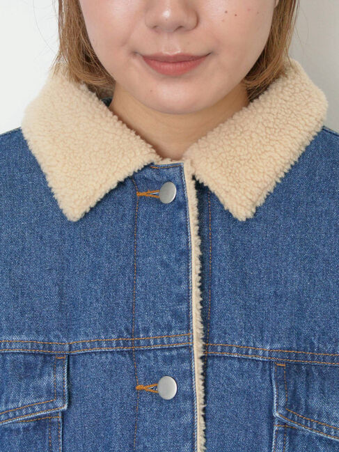 Samansa Mos2「デニムボアジャケット」|その他|