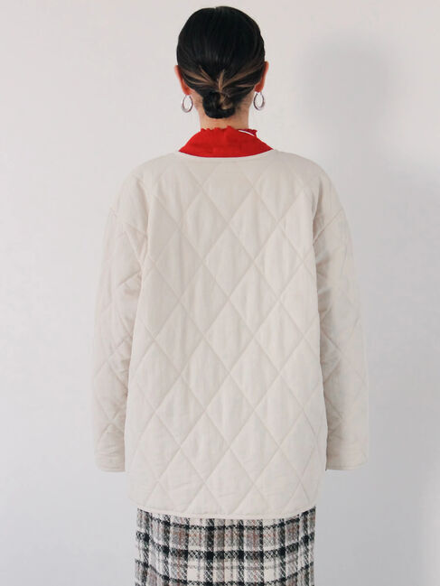 Samansa Mos2 blue「キルトミドルコート」|その他|