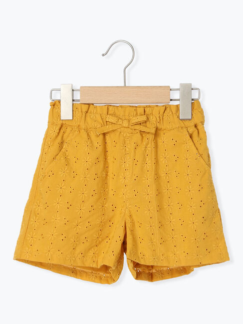 Samansa Mos2 Lagom「フラワー刺繍ショートパンツ(セットアップ可)」|その他|オレンジ