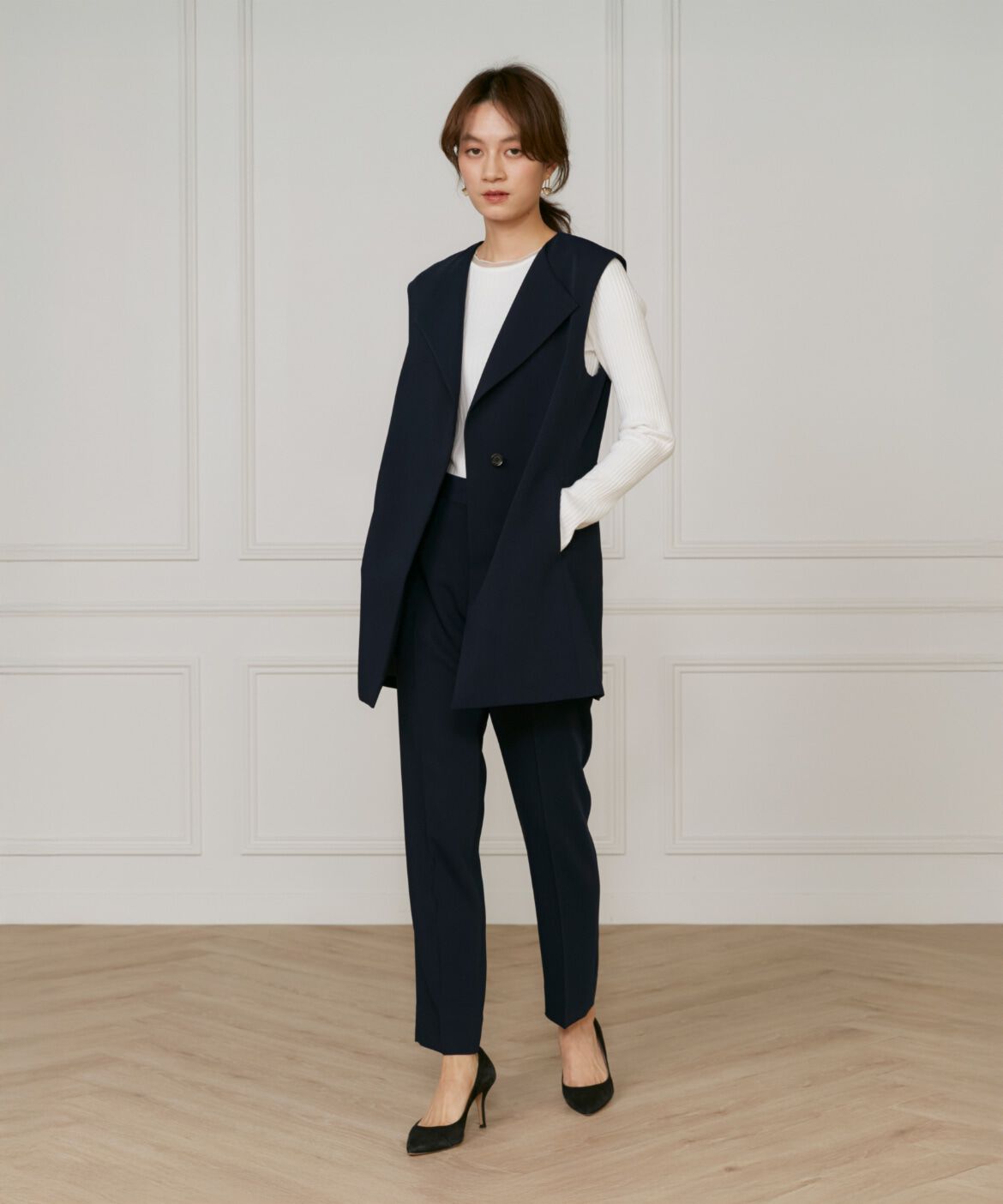 INED「《大きいサイズ》テーパードパンツ」|その他|