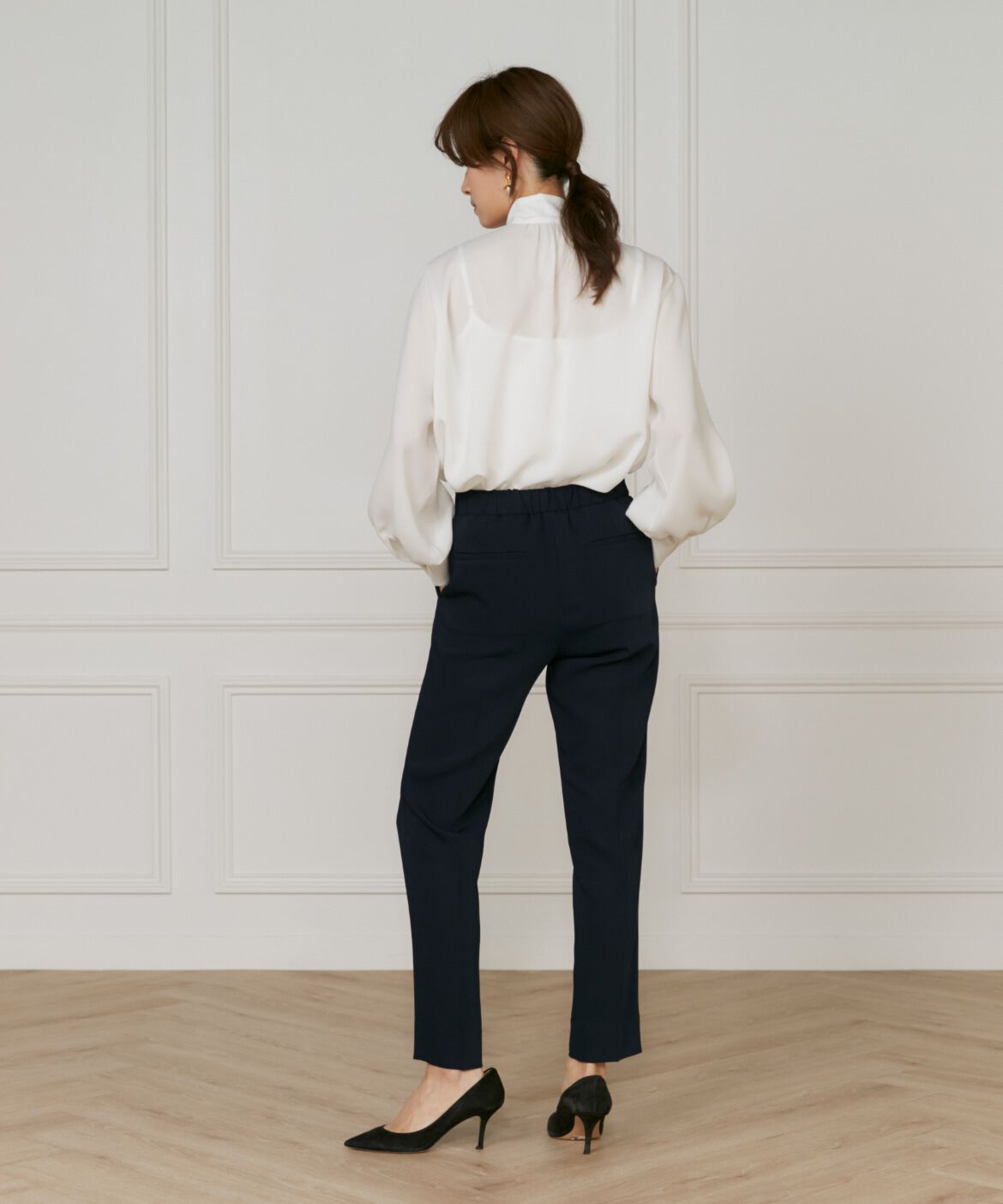 INED「《大きいサイズ》テーパードパンツ」|その他|