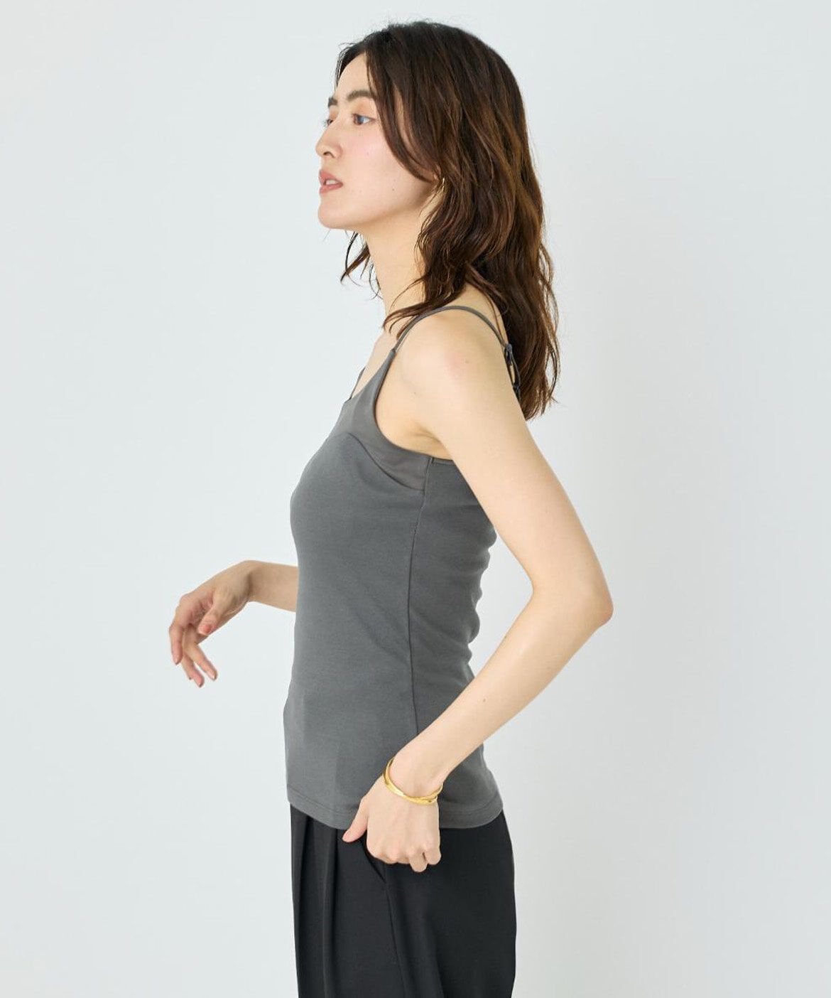 DAY by DAY it&rsquo;s international「サテン切り替えキャミソール《スビン綿MIXフライス》」|キャミソール|