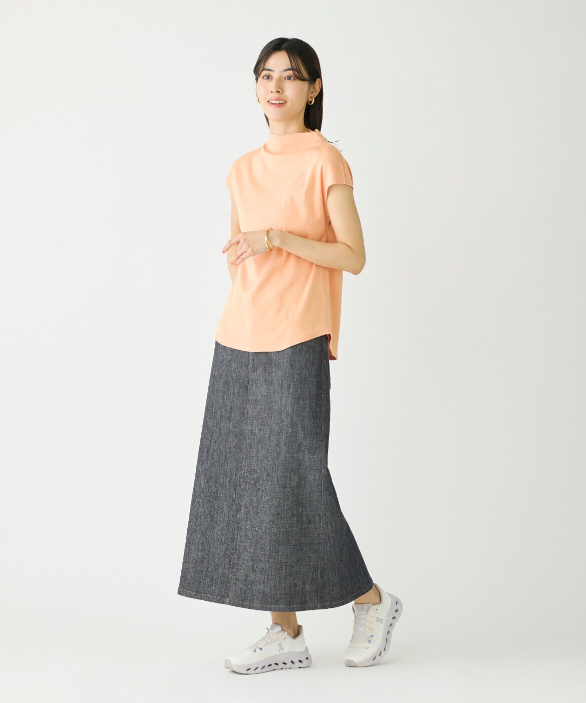 I.T.'S international「ボトルネックカットソー《スビン綿MIXフライス》」|キャミソール|