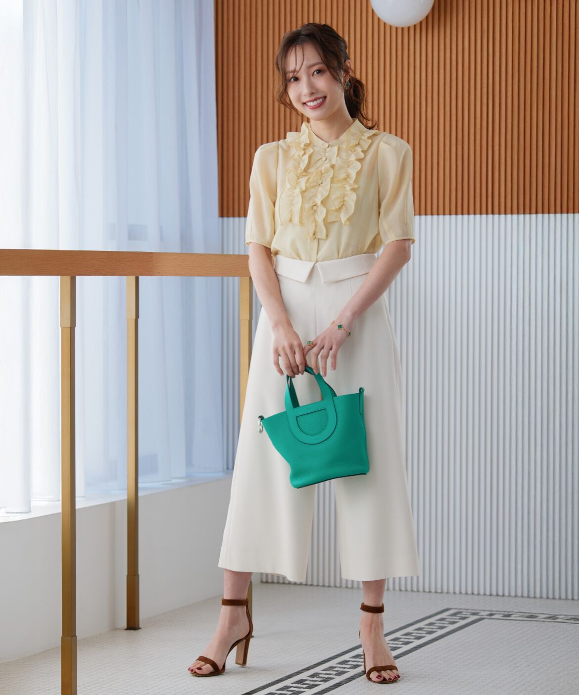 Maglie le cassetto「《大きいｻｲｽﾞ》&ldquo;ﾌﾘﾘｯｼｭ ｼｱｰﾌﾞﾗｳｽ《M Maglie le cassetto&times; 」|シャツ・ブラウス|