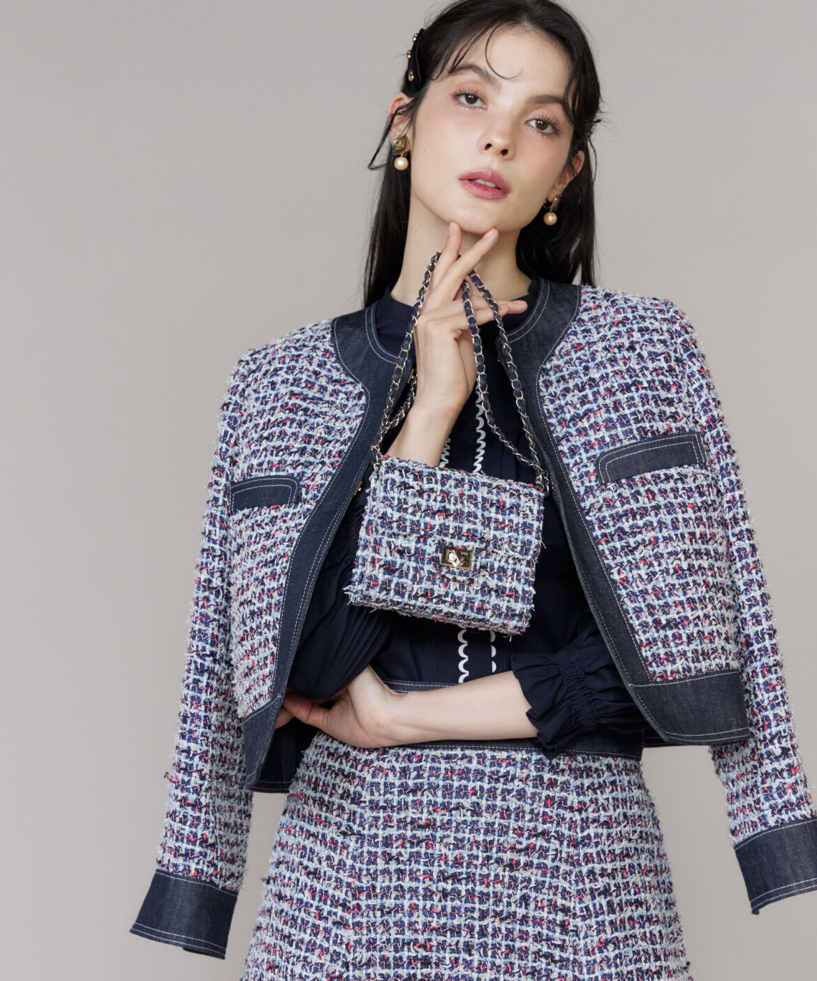 Maglie le cassetto「《大きいｻｲｽﾞ》ﾃﾞﾆﾑﾌｧﾝｼｰﾂｲｰﾄﾞｼﾞｬｹｯﾄ《M Maglie l」|その他|