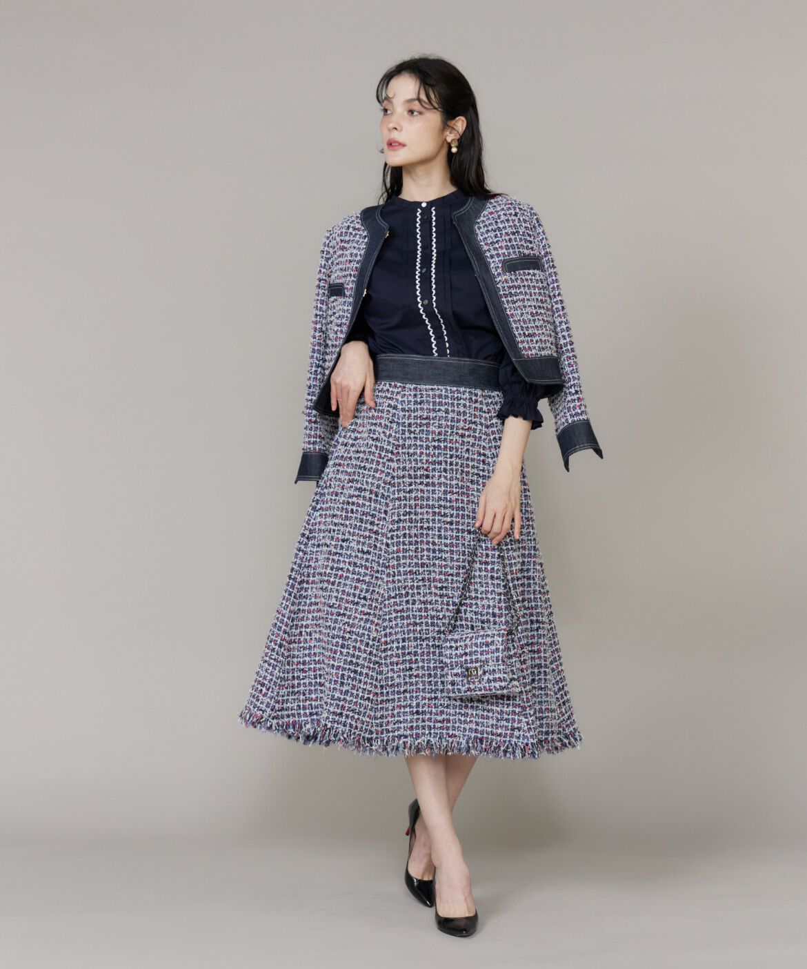 Maglie le cassetto「《ﾌﾟﾗｽｻｲｽﾞ》ﾃﾞﾆﾑﾌｧﾝｼｰﾂｲｰﾄﾞｼﾞｬｹｯﾄ《M Magli」|その他|