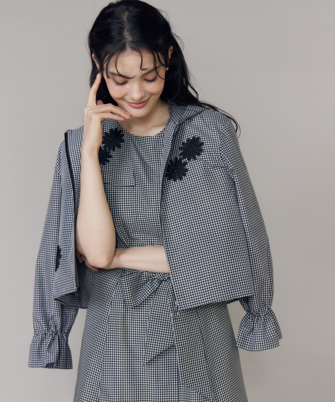 Maglie le cassetto「《M Maglie le cassetto》フラワーモチーフレースブルゾン」|その他|