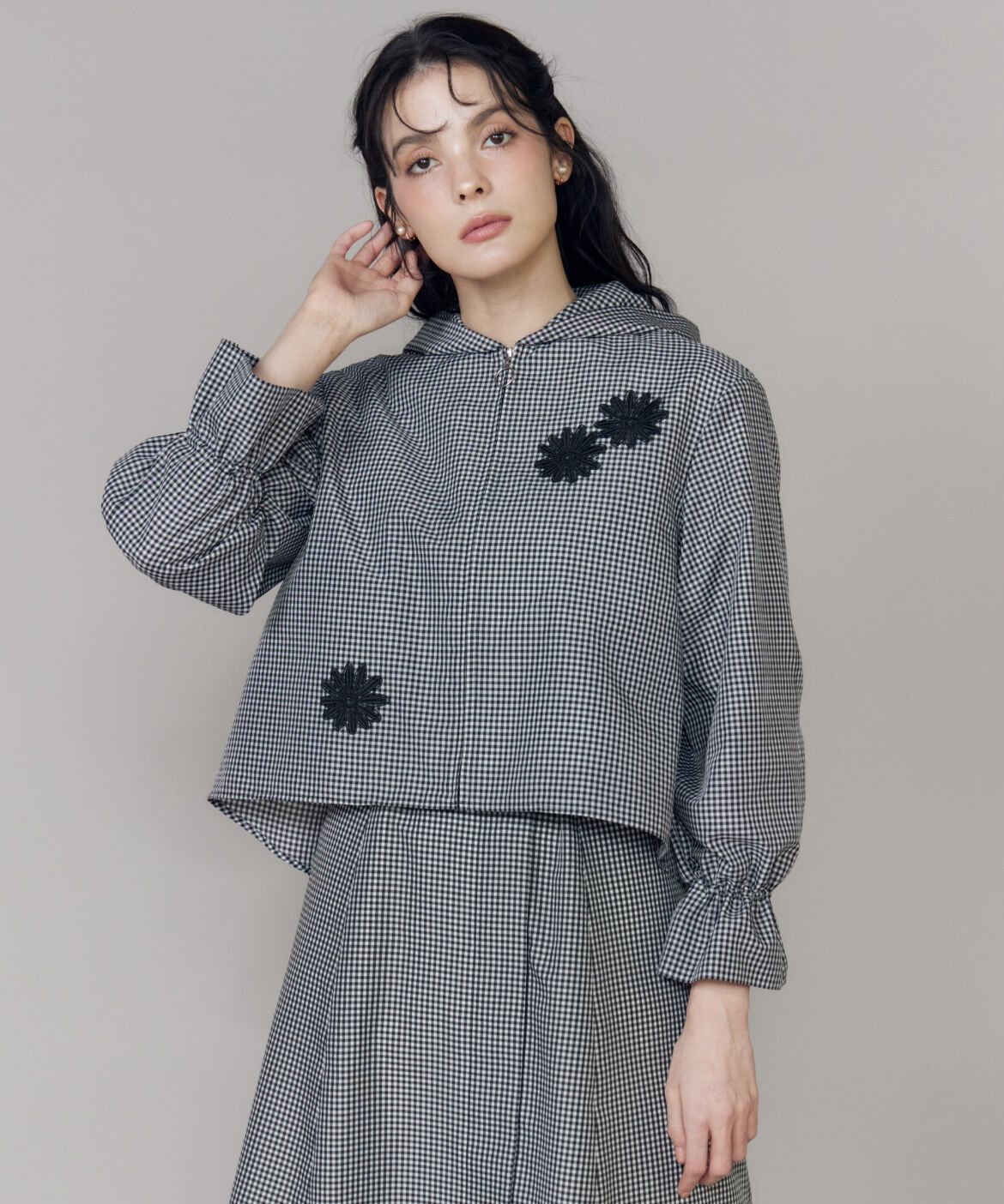 Maglie le cassetto「《M Maglie le cassetto》フラワーモチーフレースブルゾン」|その他|