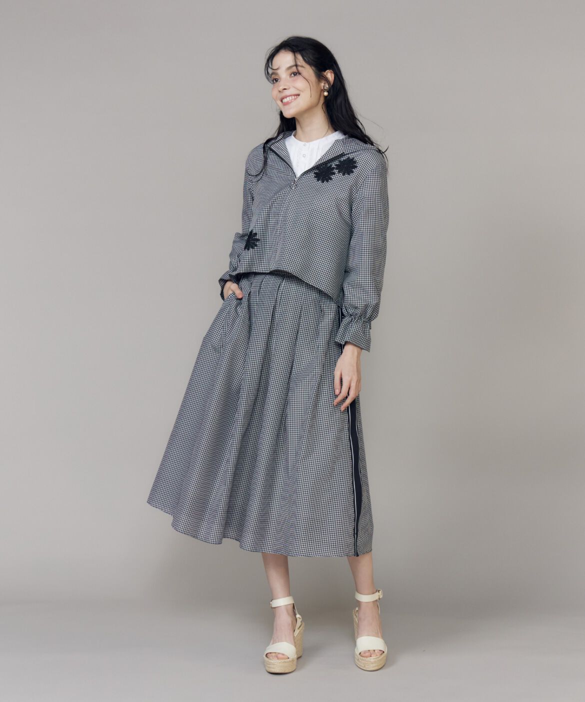 Maglie le cassetto「《大きいサイズ》フラワーモチーフレースブルゾン《M Maglie le cassetto》」|その他|