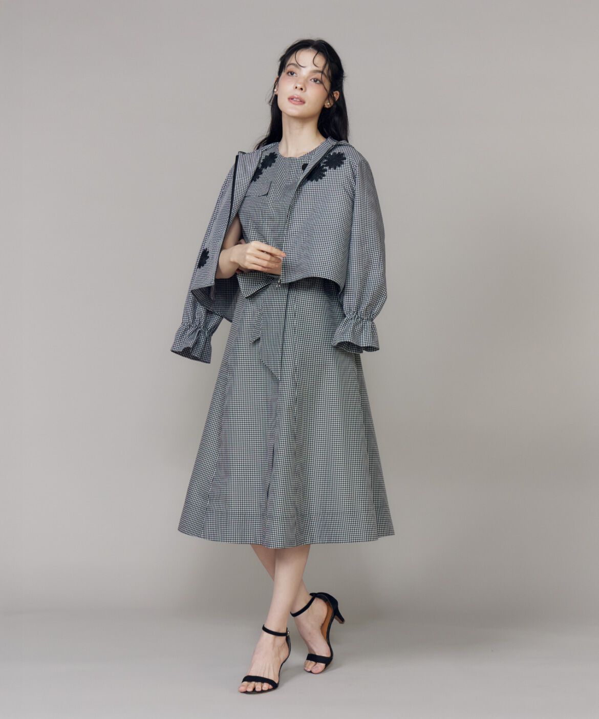 Maglie le cassetto「《大きいサイズ》フラワーモチーフレースブルゾン《M Maglie le cassetto》」|その他|