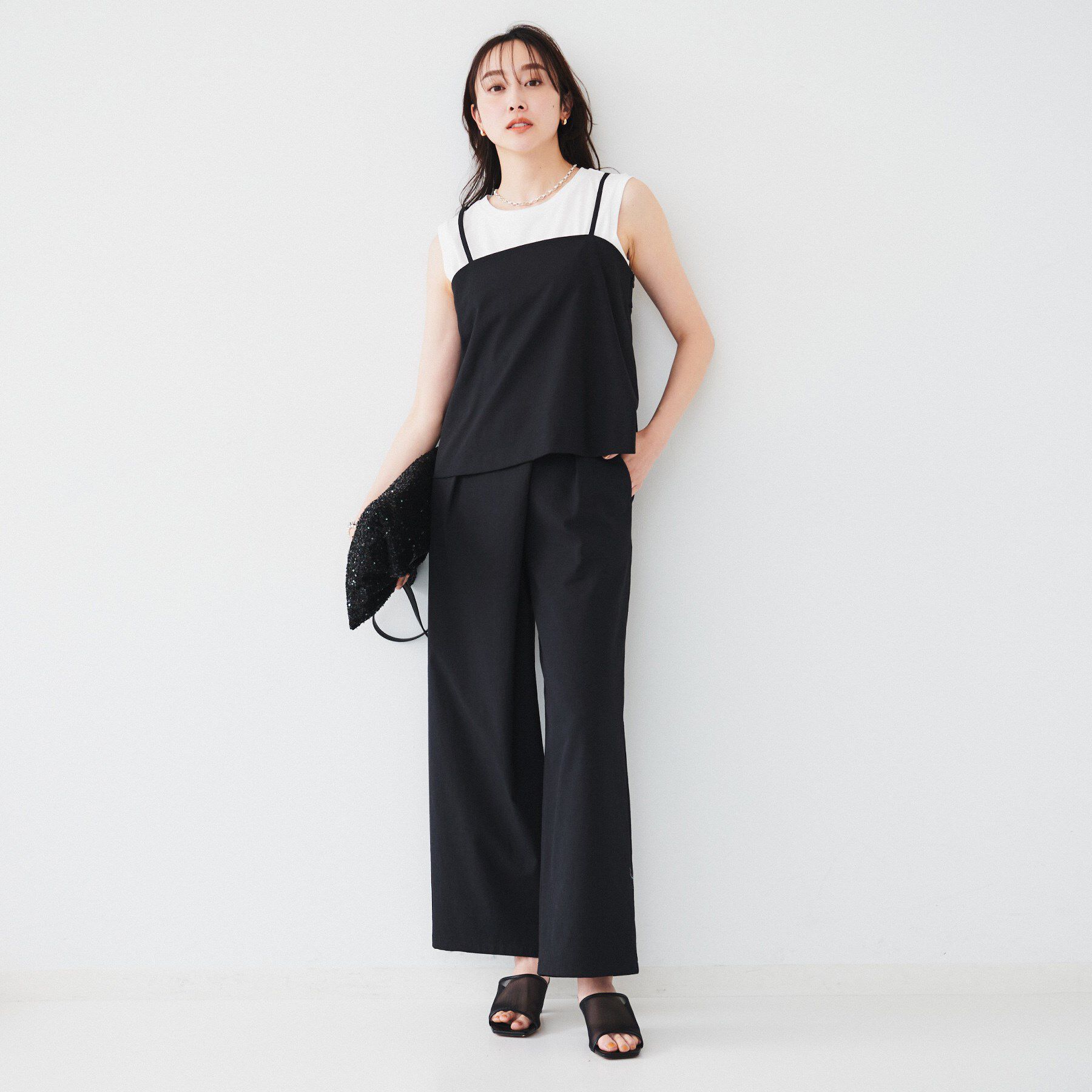 UNTITLED「【セットアップ可能】ビスチェキャミソール」|キャミソール|