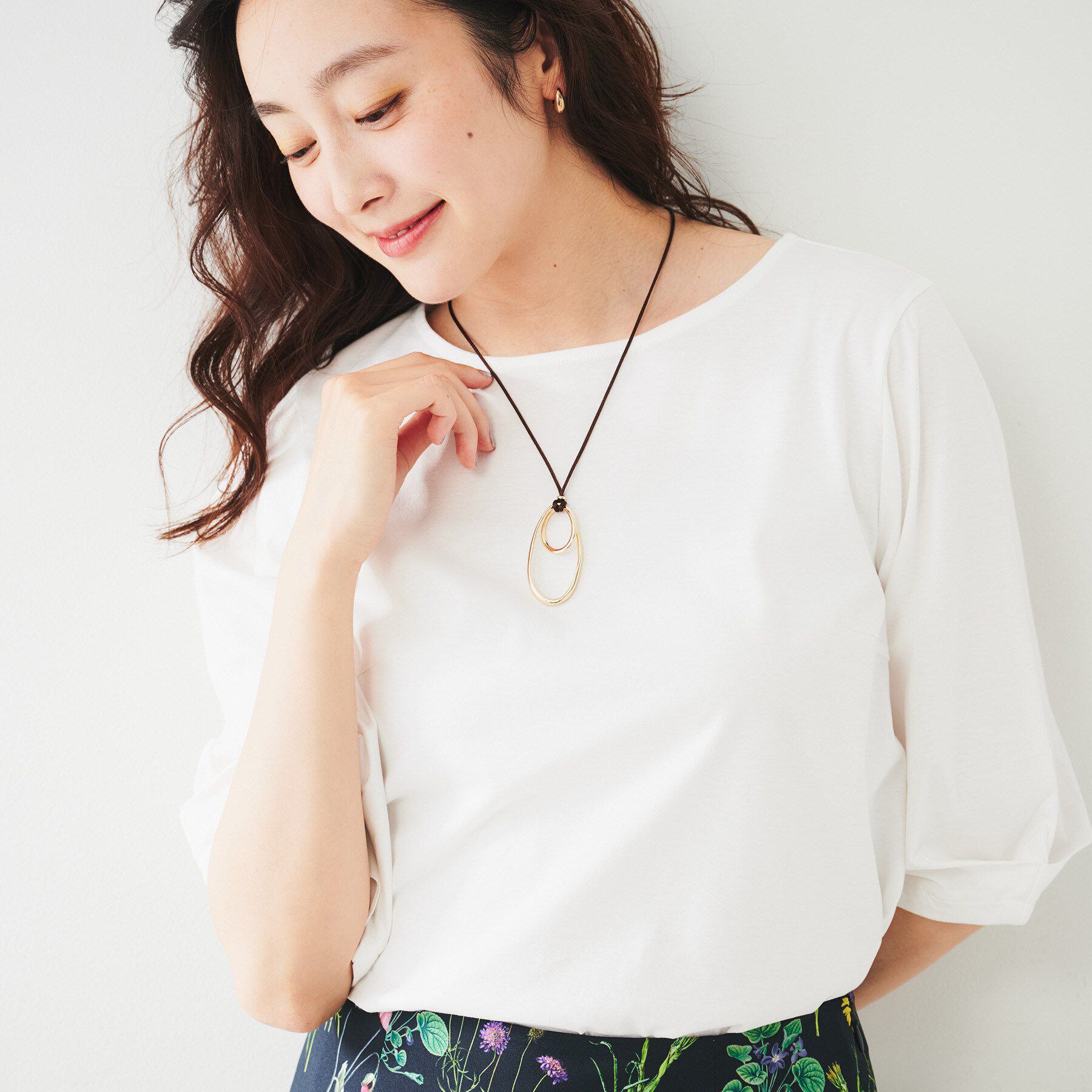 UNTITLED「ビッグオーバルネックレス」|ネックレス|